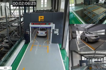 SSP人工智能停车机器人12辆车连续存车视频 